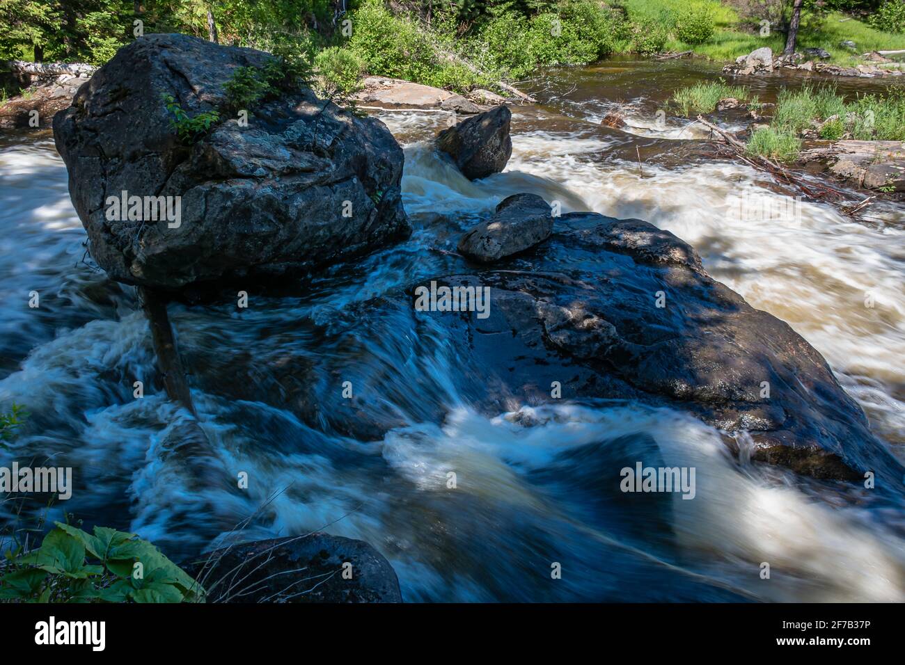 Stirling Falls Ontario Canada in summer Stock Photo Alamy