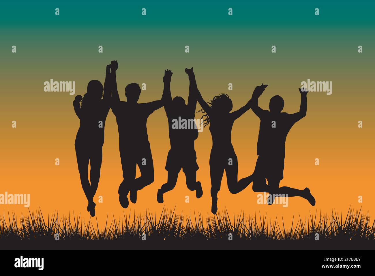 Group Holding Hands Sunset Stock Vector Images Alamy Group Holding Hands Sunset Stock Vector Images Alamy