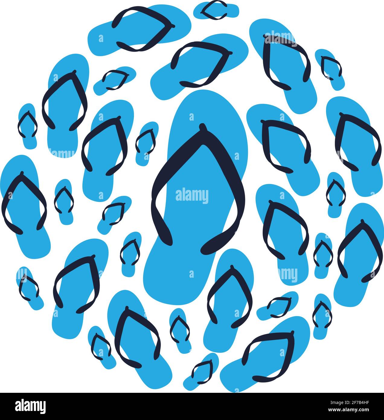 Flip flop icon design template vector Stock Vector Image & Art Alamy