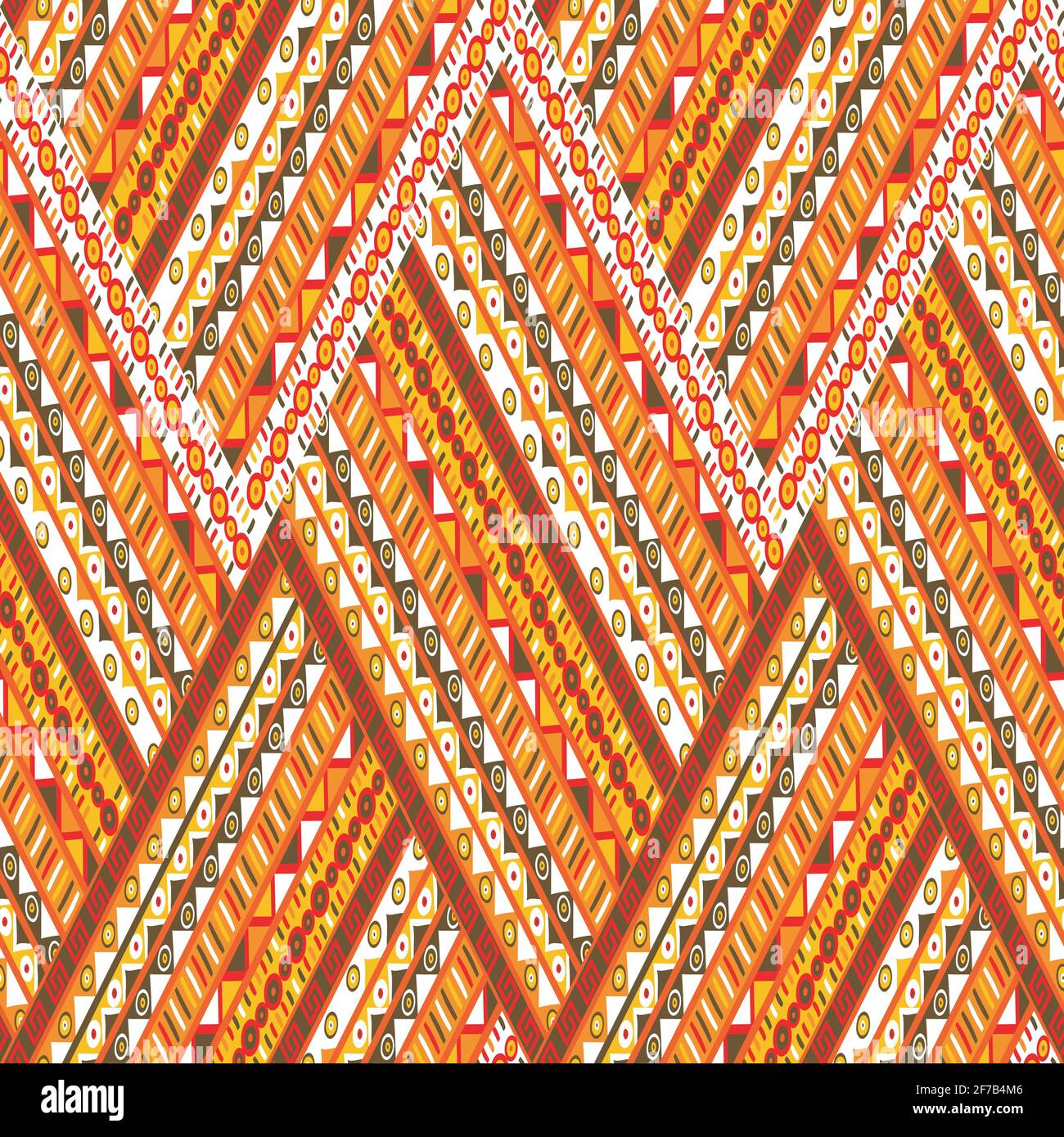 Doodle elements zig zag pattern Stock Vector