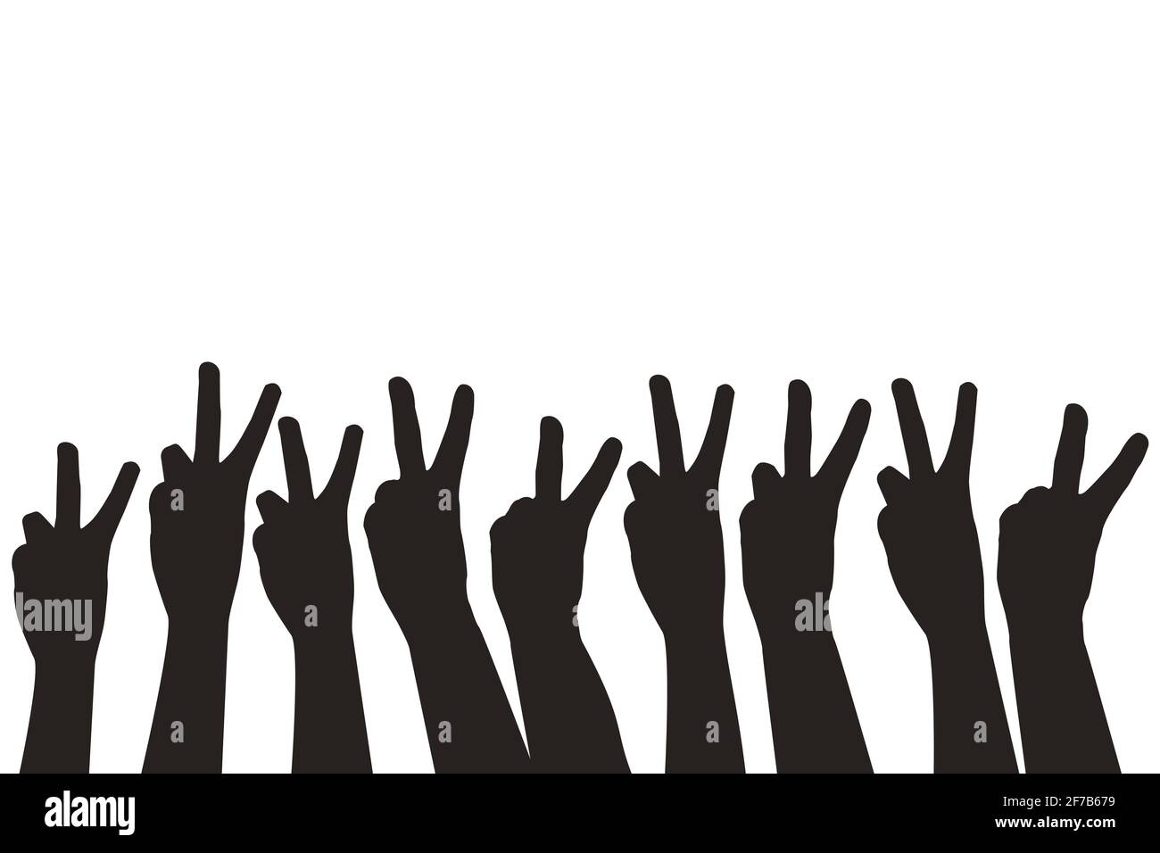 Hands on concept showing Stock Vector Images - Alamy