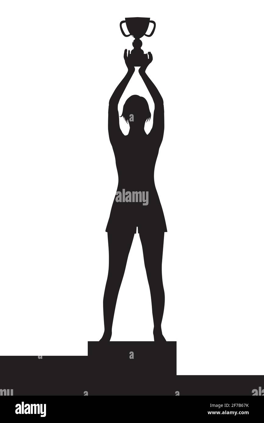 Podium winner silhouette hi-res stock photography and images - Alamy