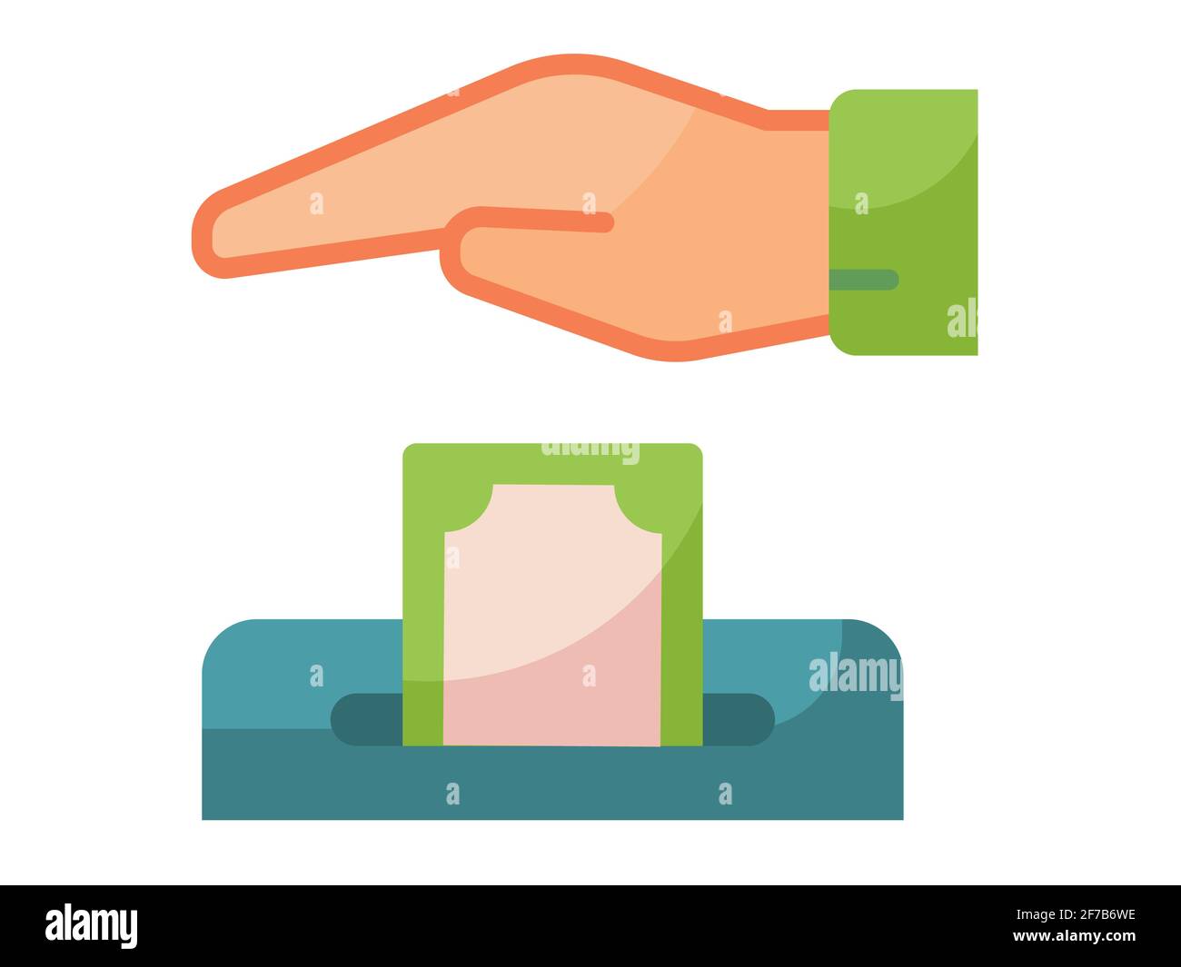 charity give giving ramadan single isolated icon with flat style vector illustration Stock Photo