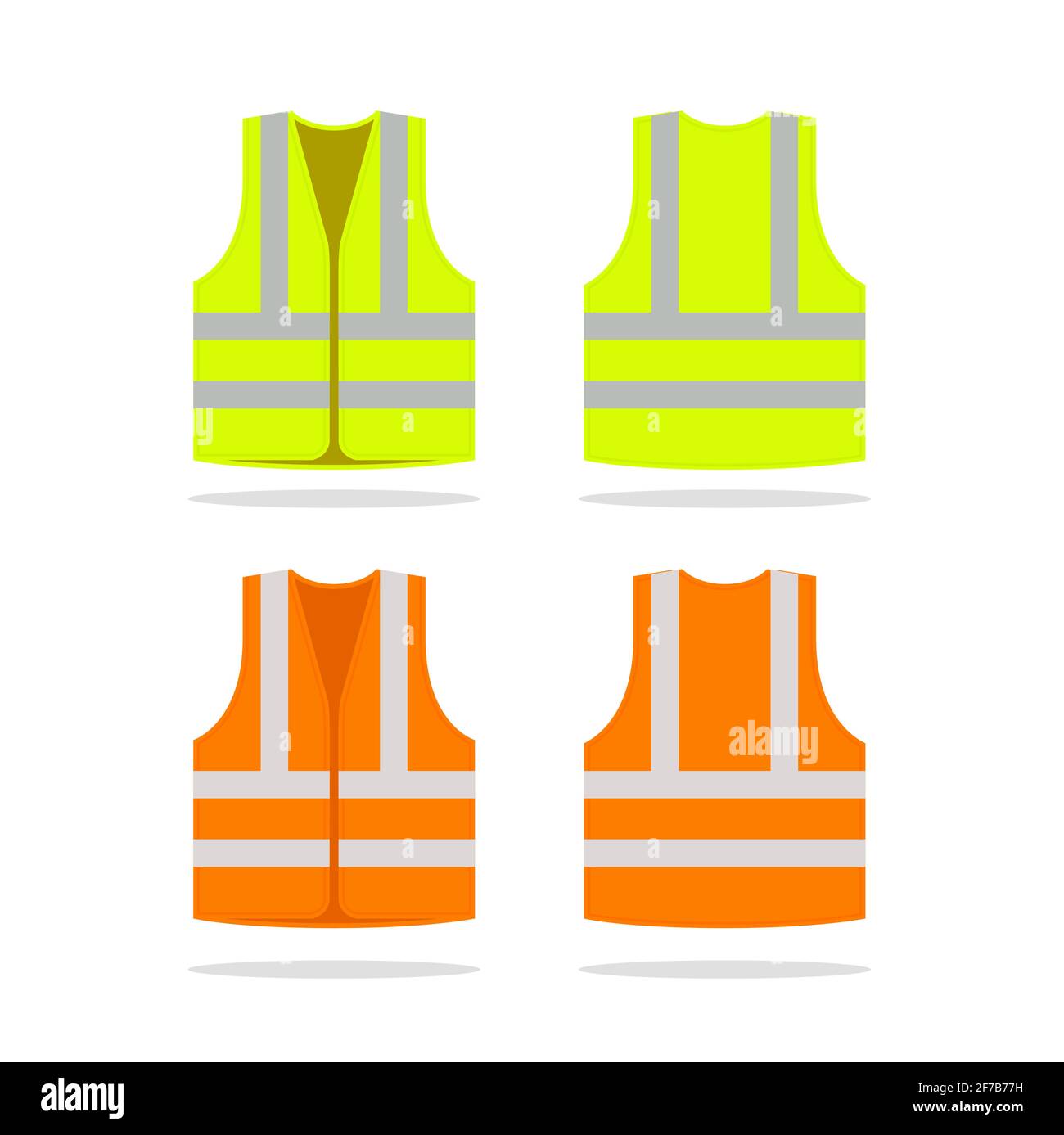 Safety jacket security icon. Vector life vest yellow visibility fluorescent work jacket Stock Vector