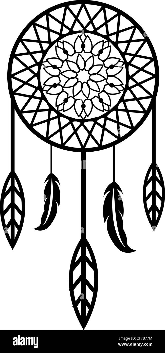 Dream catcher icon simple style Royalty Free Vector Image