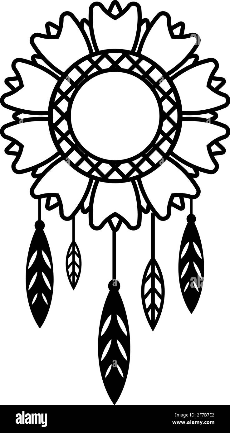 images Outline Dream Catcher Tattoo Stencil https www alamy com dream catcher icon design template vector image417598778 html
