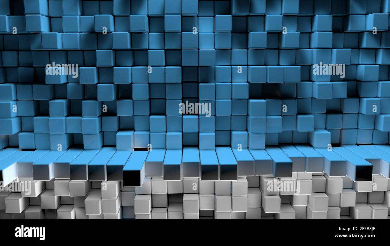 Coloured Cubes Stock Photo