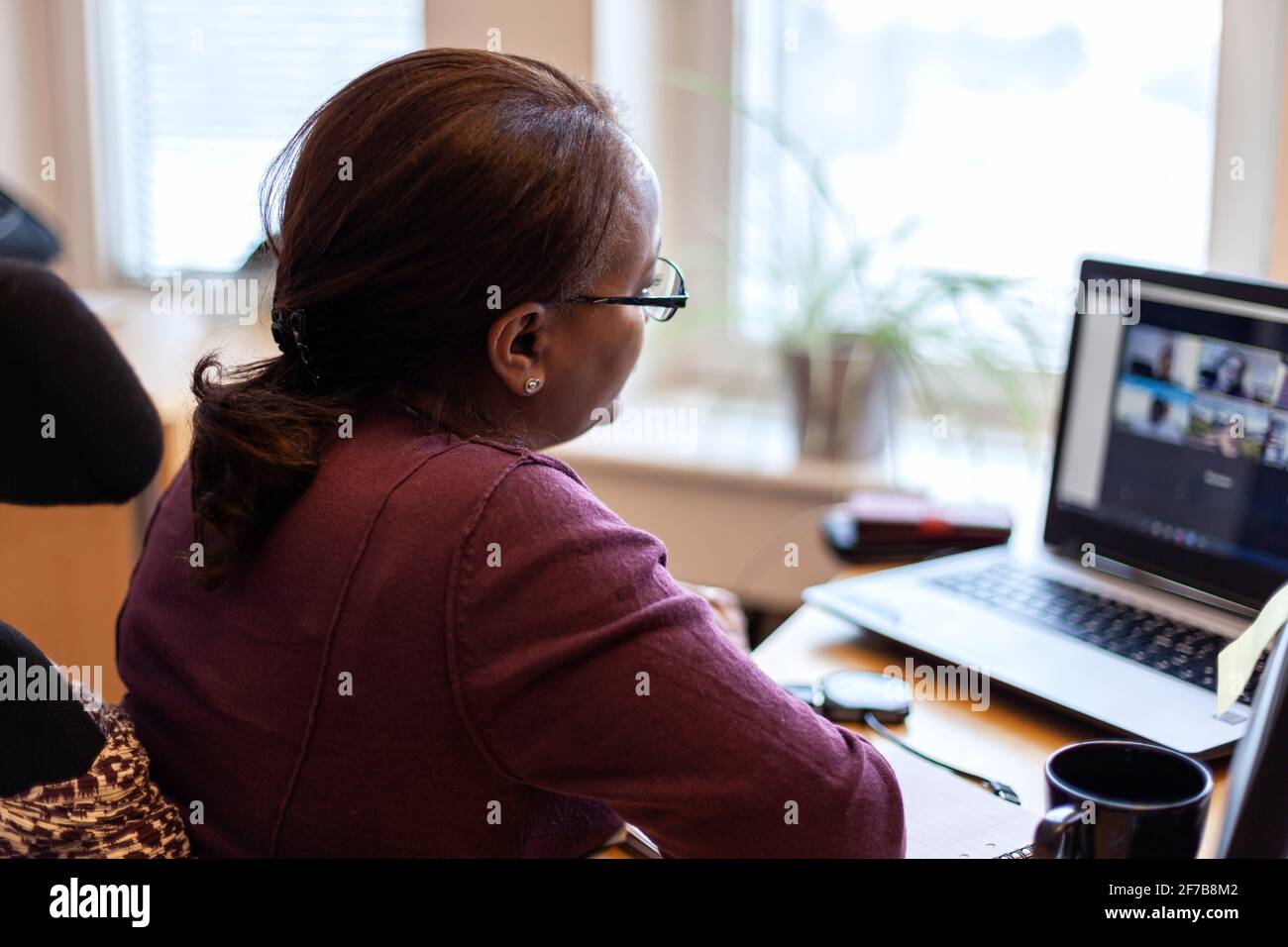 Woman working in office Stock Photo
