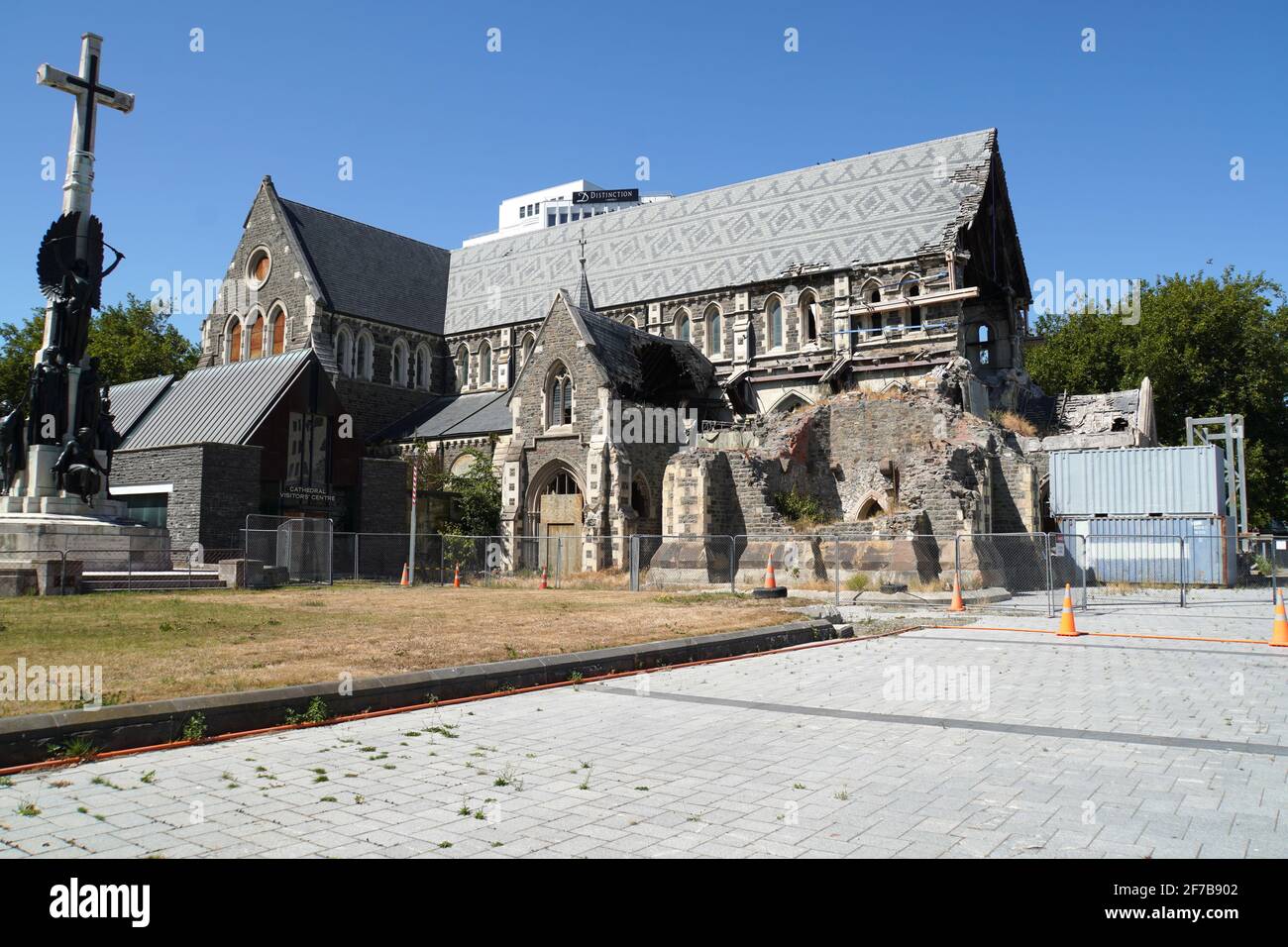 Christchurch Cathedral, New Zealand Stock Photo