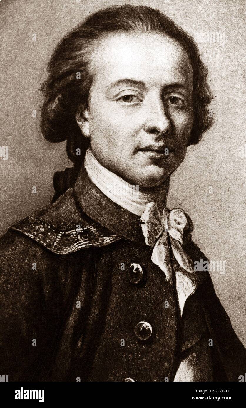 Portrait of Antoine de Rivarol - French writer and translator Stock Photo