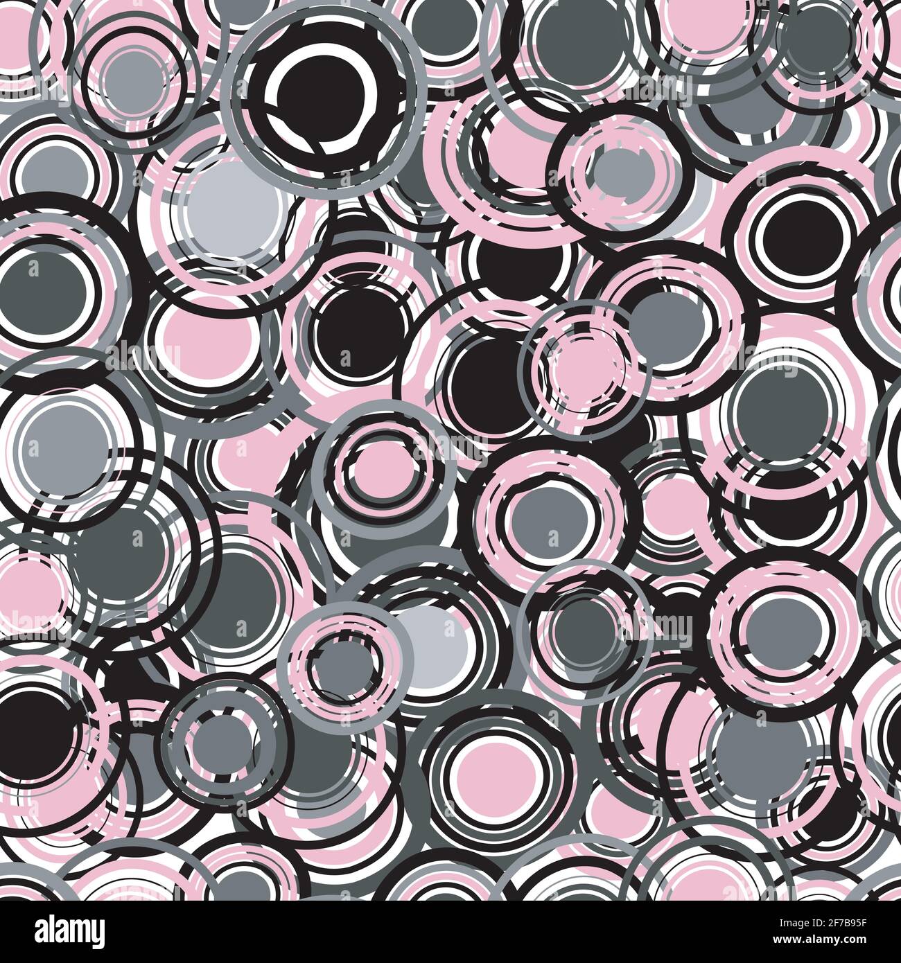 Abstract seamless pattern with circles Stock Vector