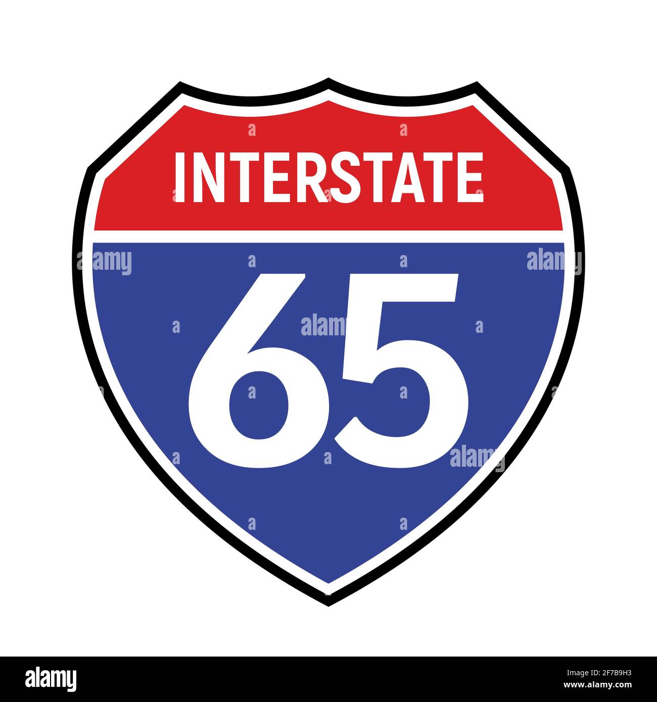 Route 65 road america Stock Vector Images - Alamy