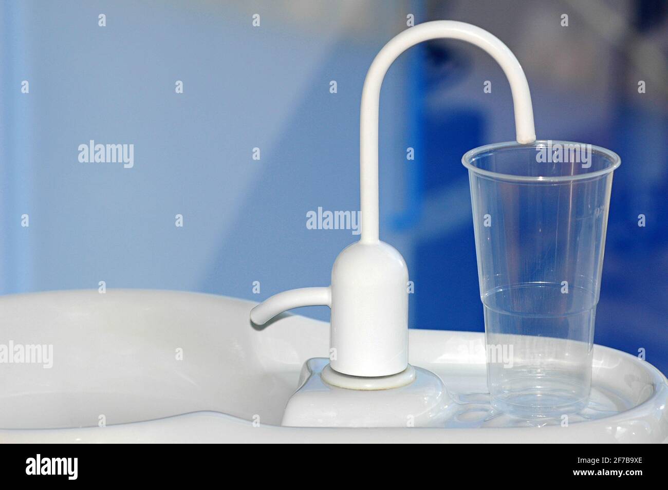 Water fountain at the dentist, basic dentistry or stomatology equipment