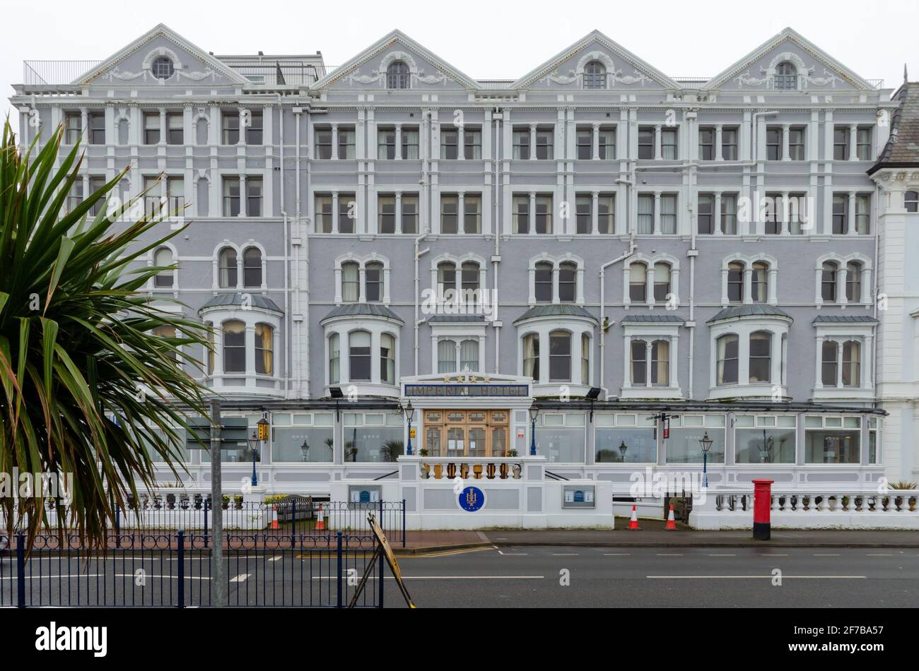 Llandudno, UK Mar 18, 2021 The Imperial Hotel located on the promenade is part of Greenclose