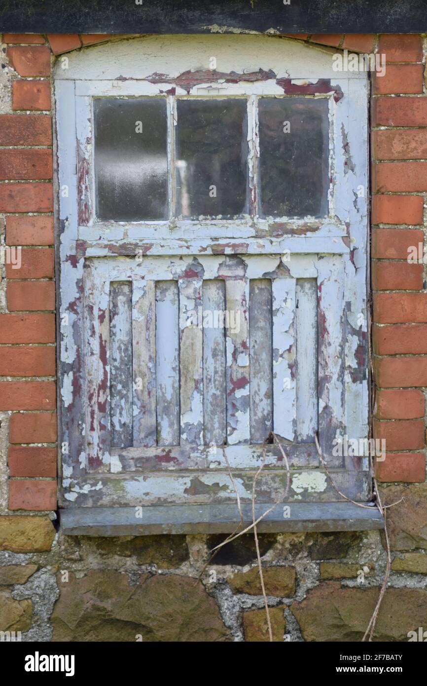 Old Rotting Window Stock Photo