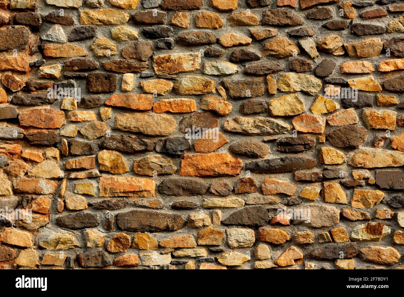 Stone wall, France Stock Photo