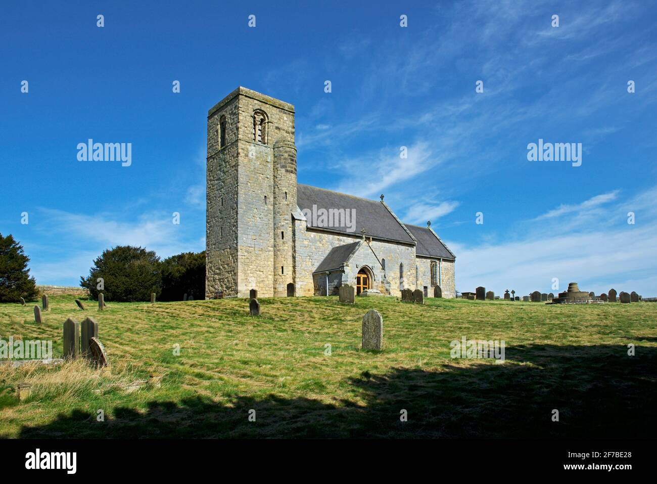 St Andrew's Church, Weaverthorpe, North Yorkshire, England UK Stock Photo