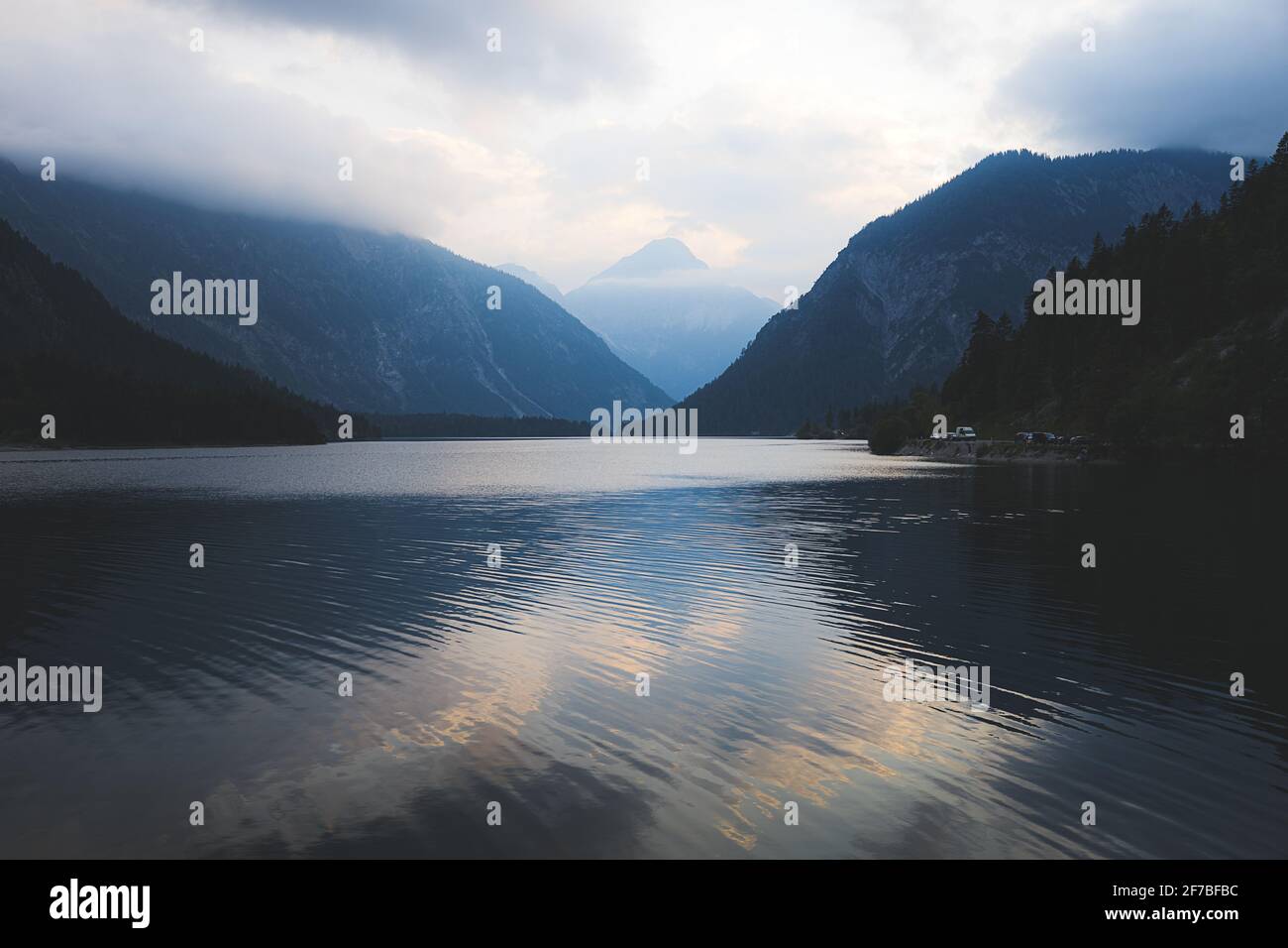 Famous Plansee in Austria in summer. Stock Photo