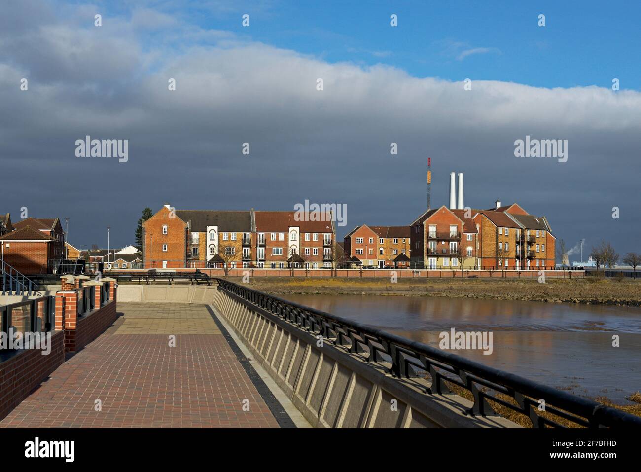 Housing in Victoria Docks, Hull, Humberside, East Yorkshire, England UK