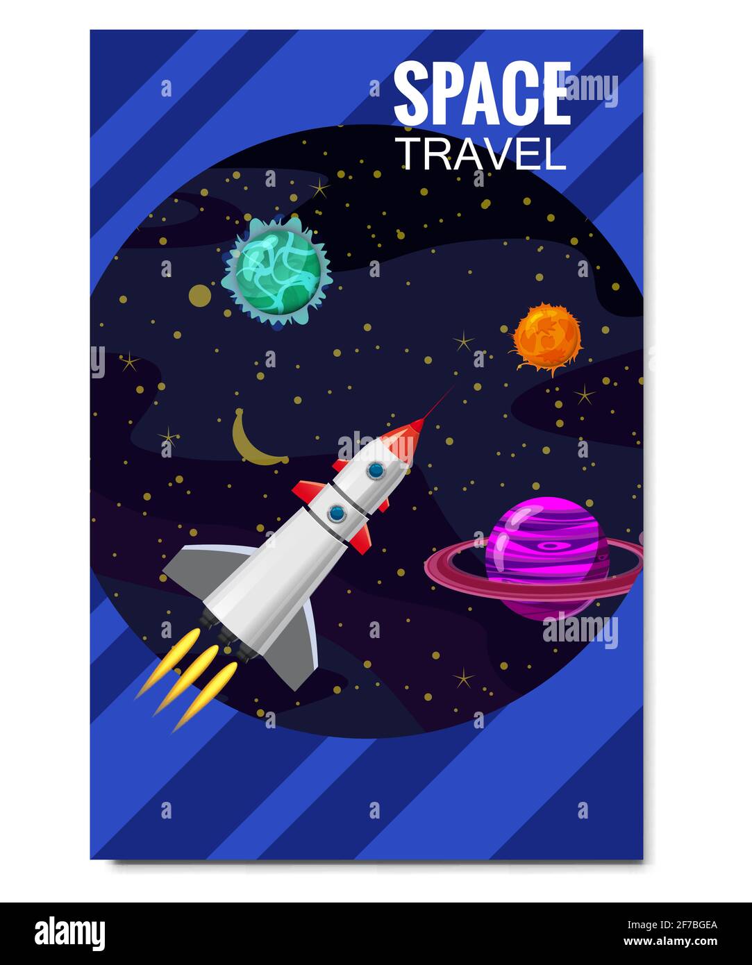 Outline outer space rocket space travel, exploration of the universe