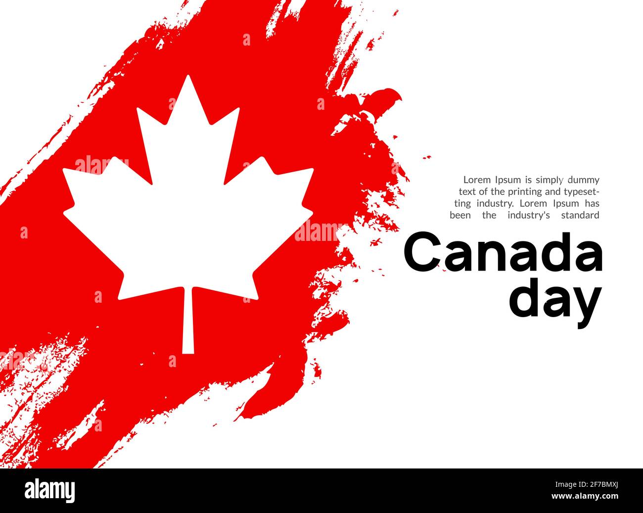 Canada flag day, maple leaf day design background. Happy Canadian national day banner. Stock Vector