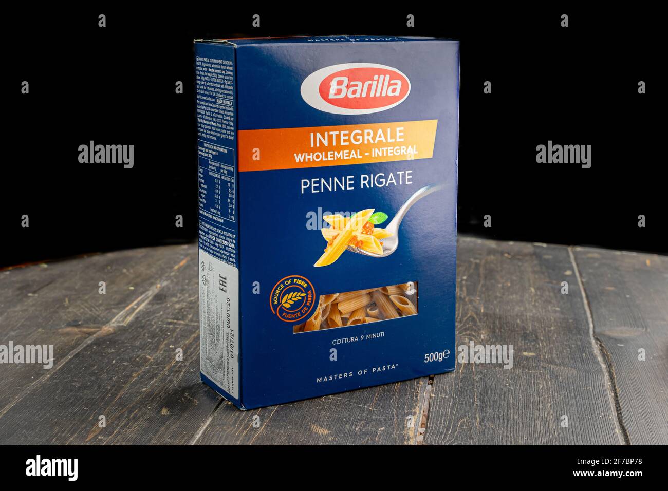 BARILLA products. Italian pasta Penne Rigate. Barilla group produces  several kinds of pasta and it is the world's leading pasta maker Stock  Photo - Alamy