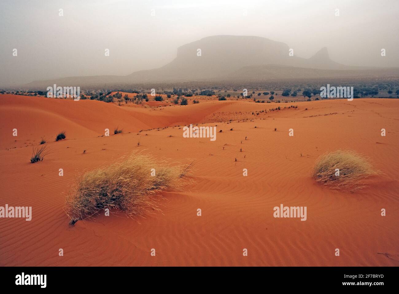 Hand of Fatima landscape of Mountains in the desert in Hombori, Mali ,West Africa Stock Photo