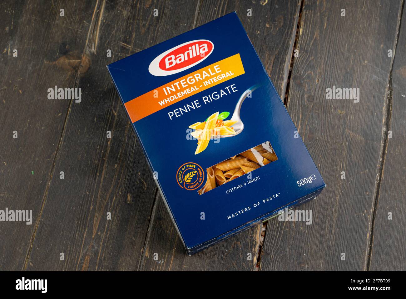 Pasta box barilla gluten free fusilli penne rigate italia Stock Photo -  Alamy