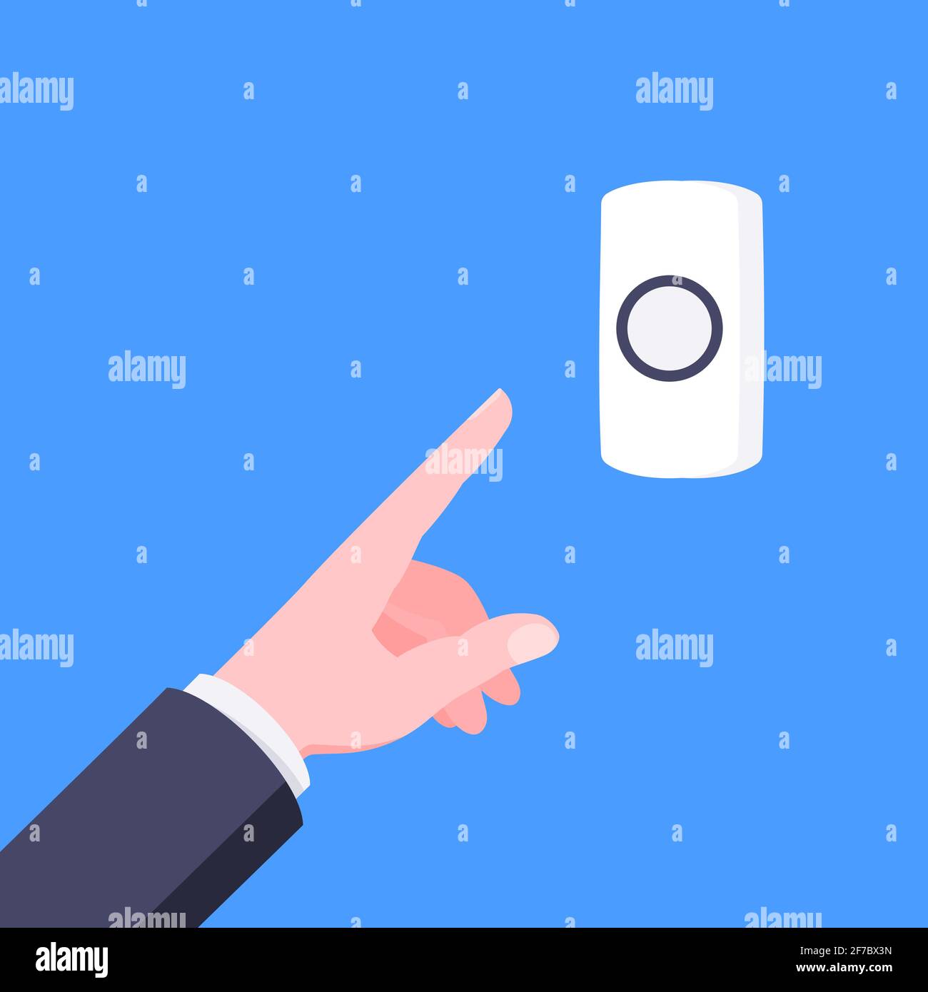 Bell pushes Stock Vector Images Alamy