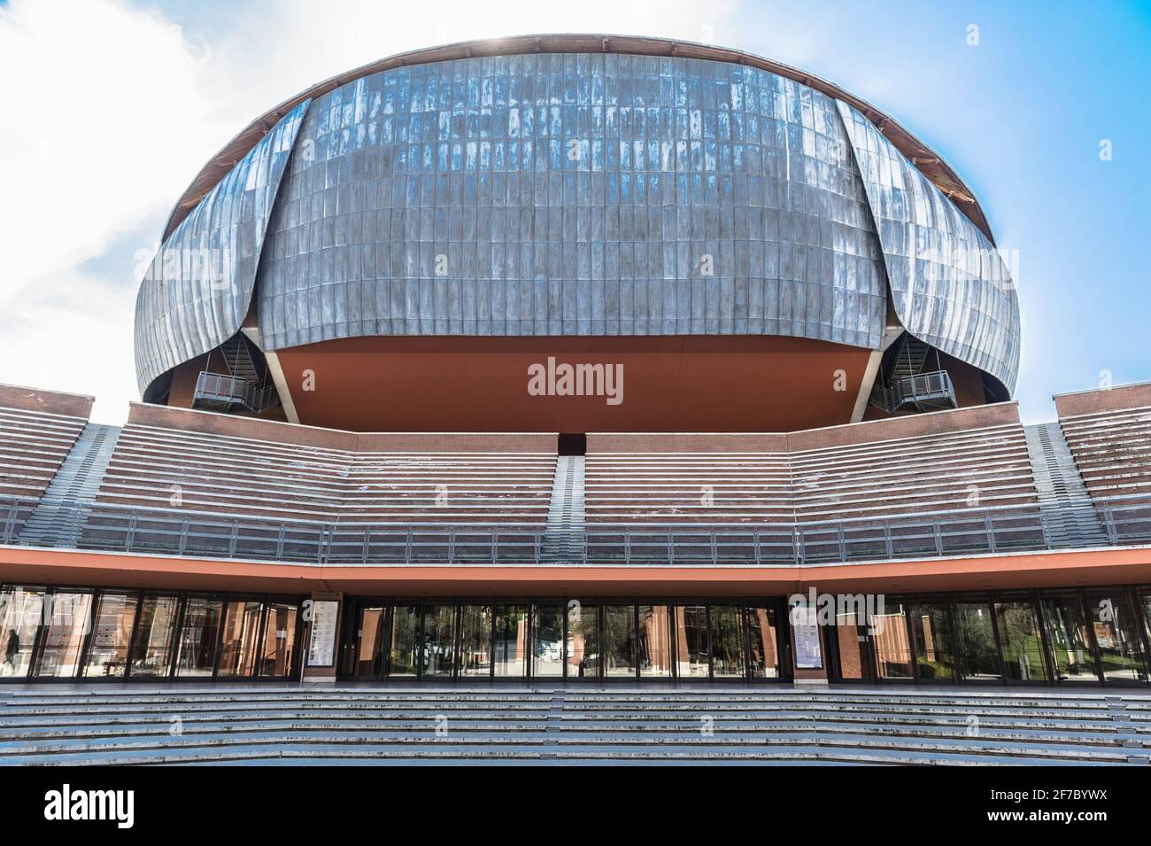 Auditorium Parco della Musica is a large multi-functional public music complex, designed by Italian architect Renzo Piano, Rome, Lazio, Italy, Europe Stock Photo
