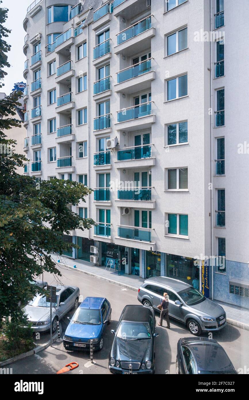 Sofia bulgaria high rise block of flats hires stock photography and