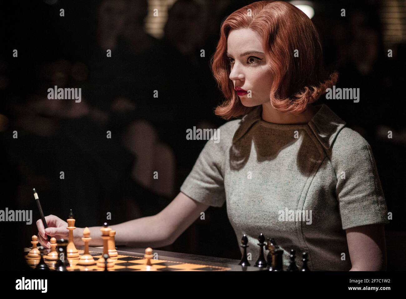 The Queen's Gambit (miniseries): Anya Taylor-Joy as Beth Harmon Stock Photo