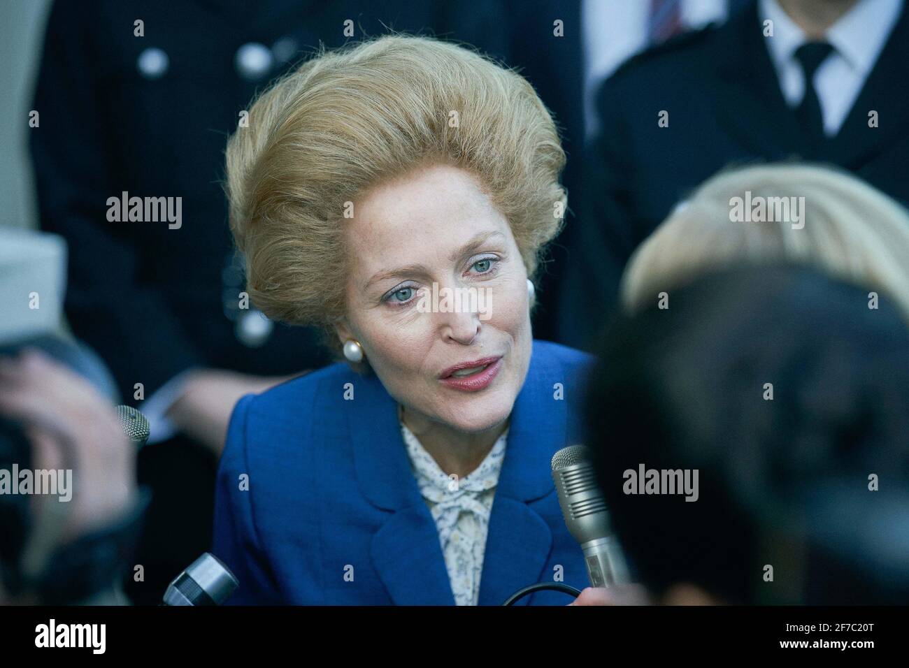 The Crown (TV series), season 4: Gillian Anderson as Margaret Thatcher Stock Photo