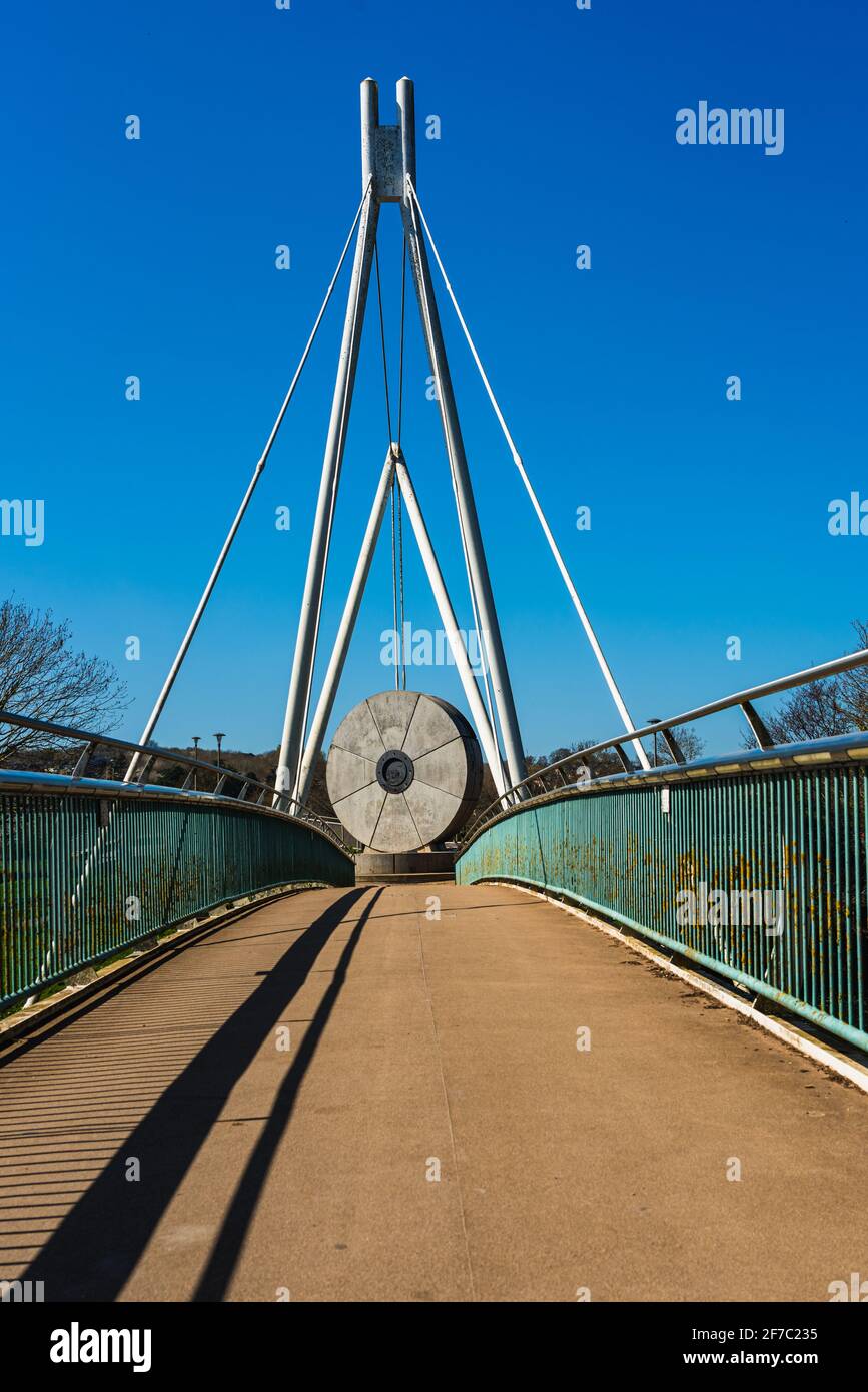 Miller's Bridge over the River Exe, Exeter, Devon, England Stock Photo ...