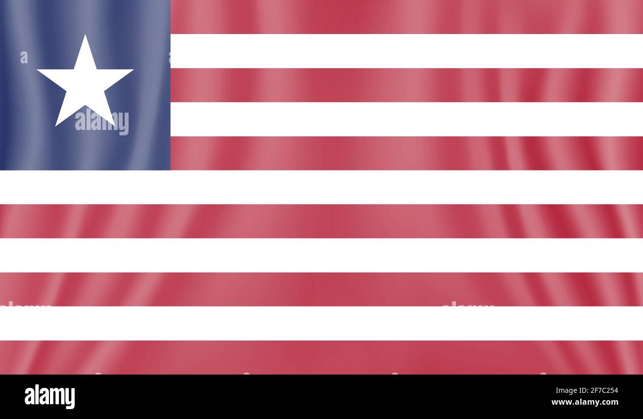 Liberia flag in map Stock Vector Images - Alamy