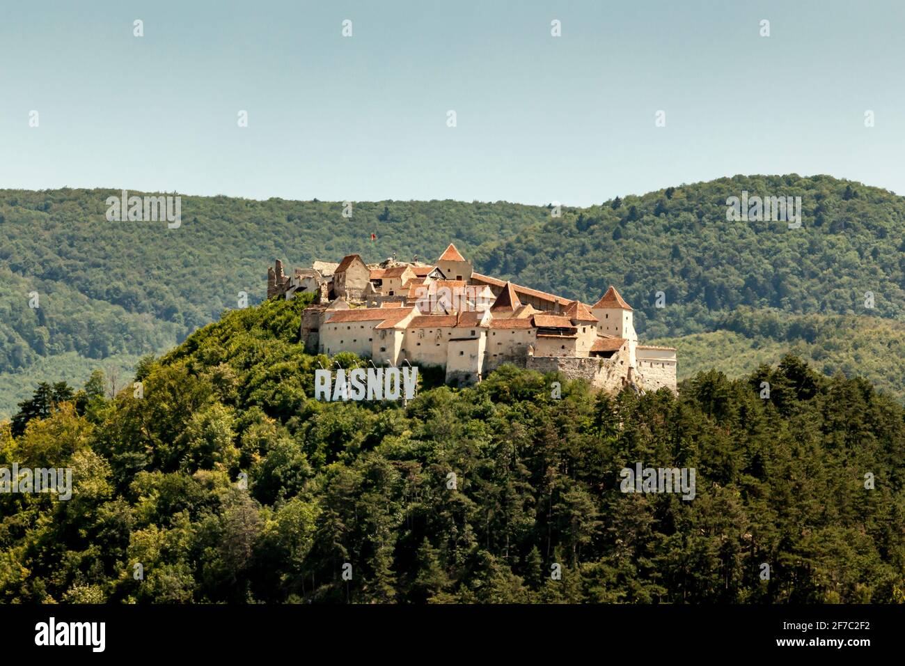 Picture of Cetatea Brasov Romanian Pronunciation: [braËˆÊƒov