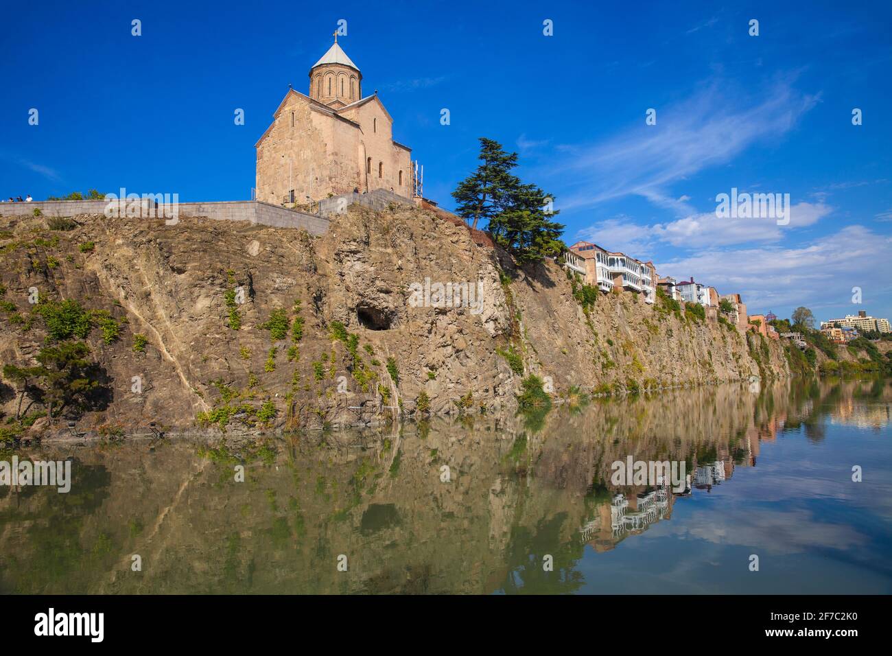 Tbilisi, Avlabari, Metekhi Church Stock Photo Alamy