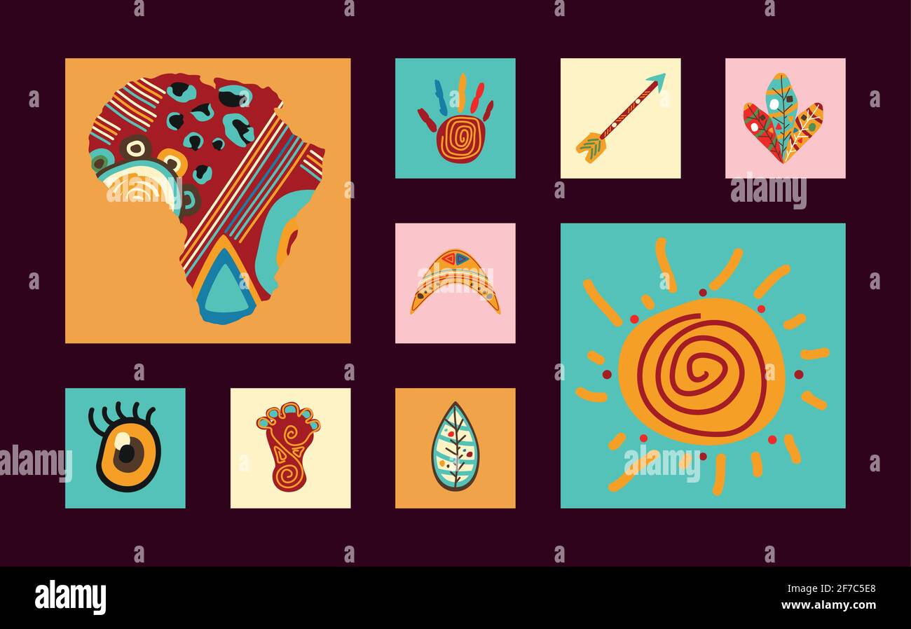 african art collection Stock Vector Image & Art Alamy