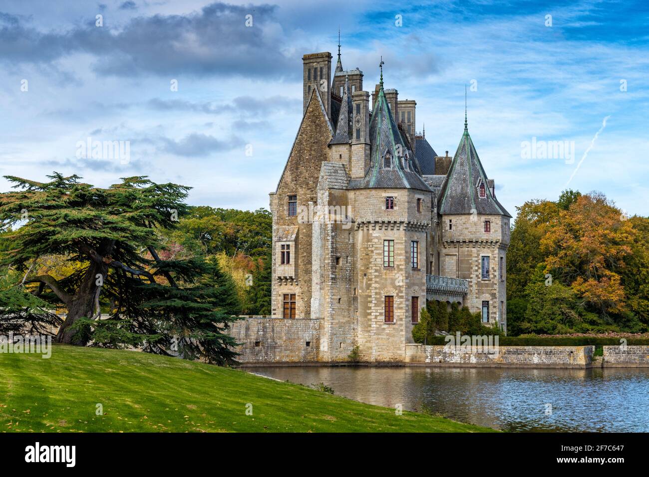 Chateau Domaine De La Bretesche Missillac, France Stock Photo