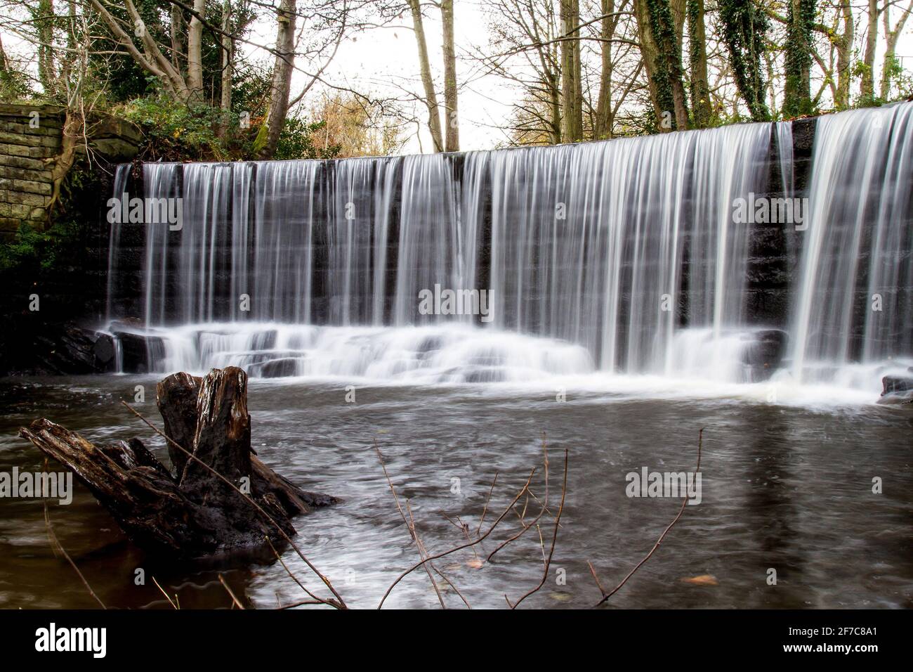 magdale waterfall in honley Stock Photo