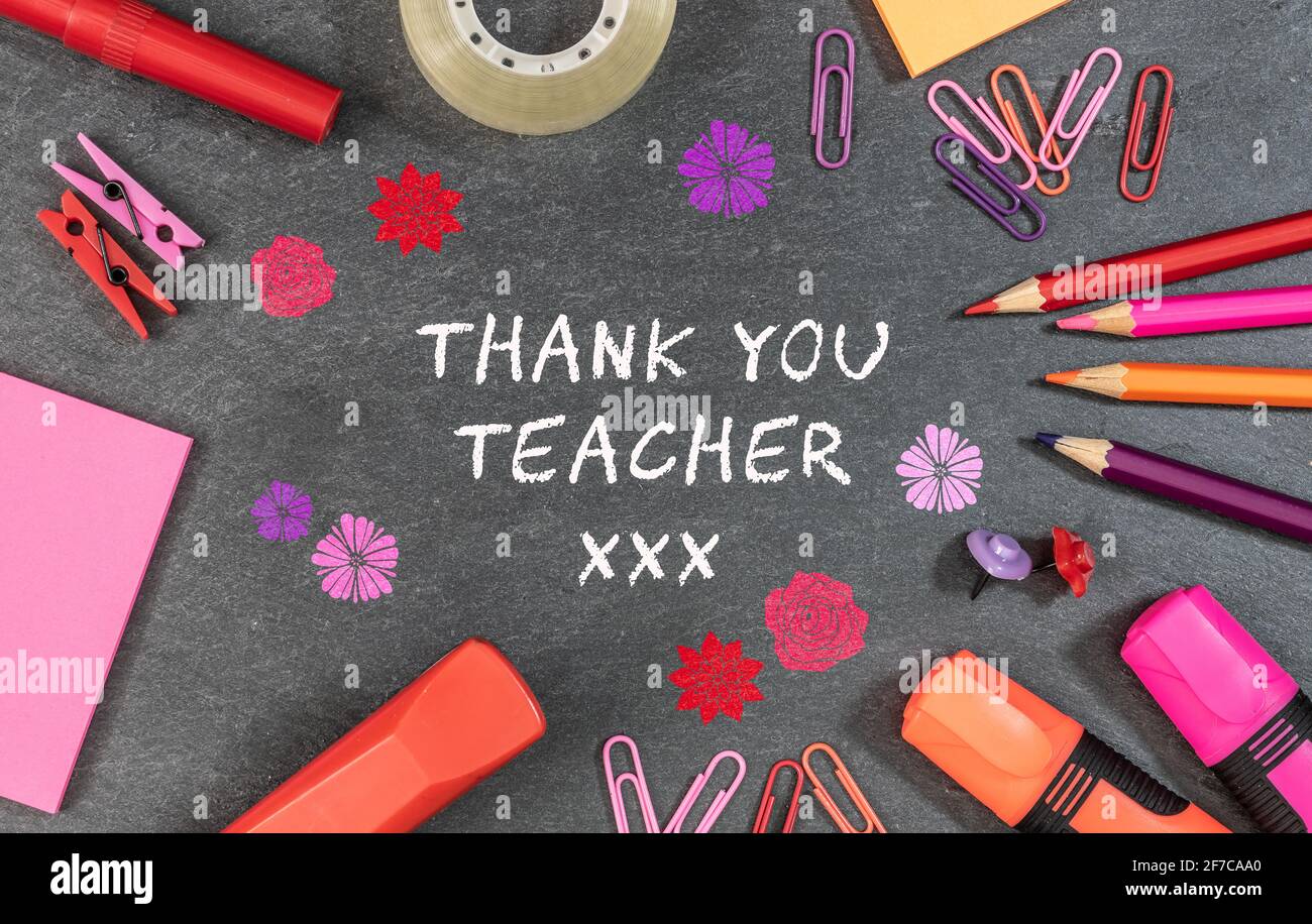 Thank You Teacher Hi-Res Stock Photography And Images - Alamy