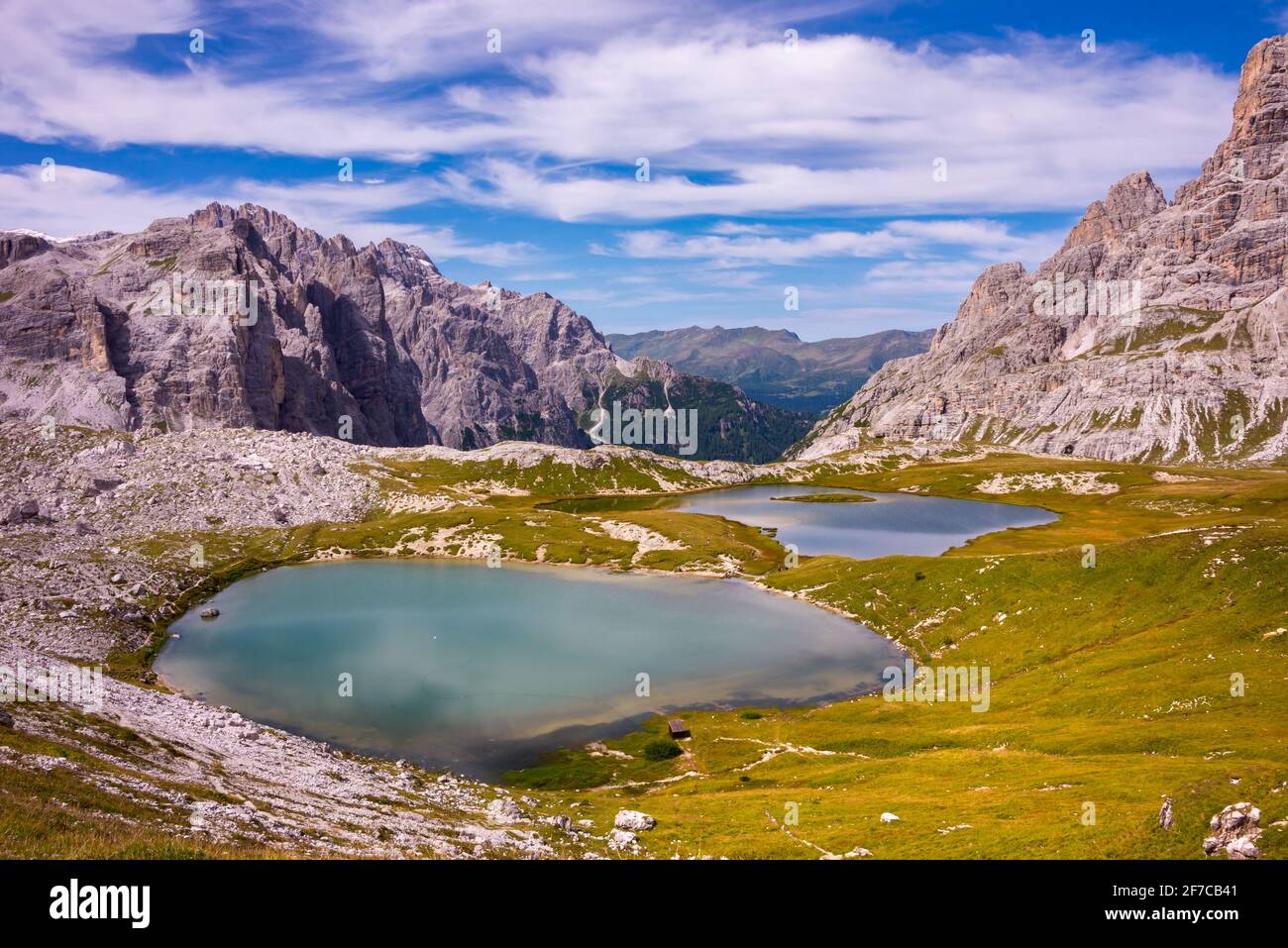 Beautiful mountain lakes in Italian Dolomites Stock Photo - Alamy