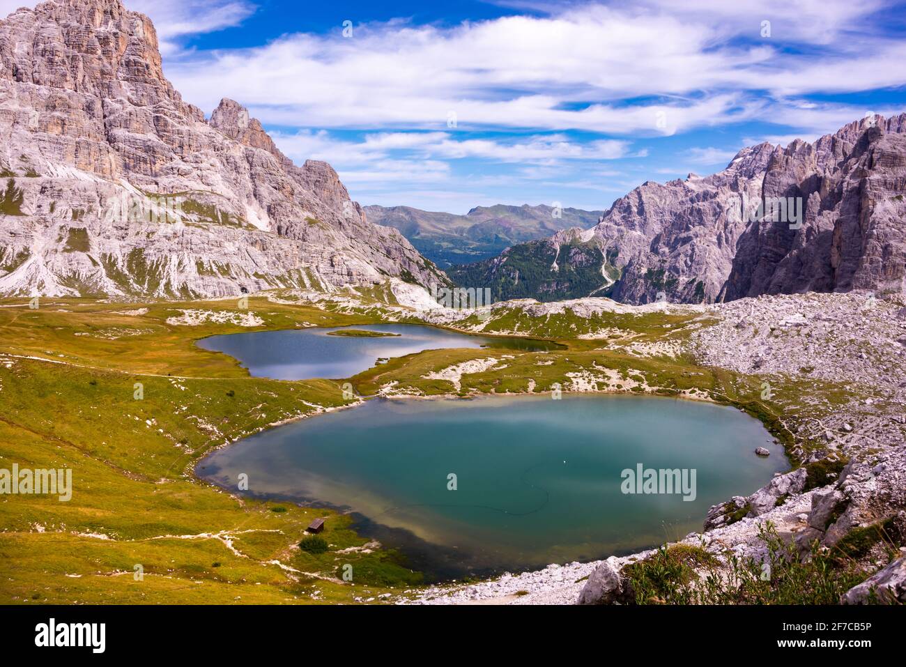 Beautiful mountain lakes in Italian Dolomites Stock Photo - Alamy