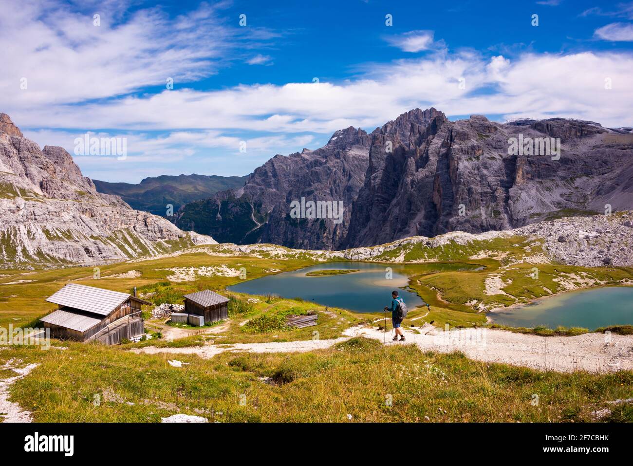 Beautiful mountain lakes in Italian Dolomites Stock Photo - Alamy