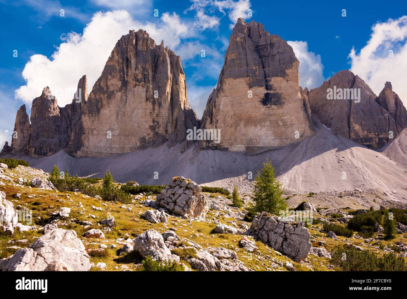 Gorgeous Dolomite mountains in Italy, a famous tourist destination ...