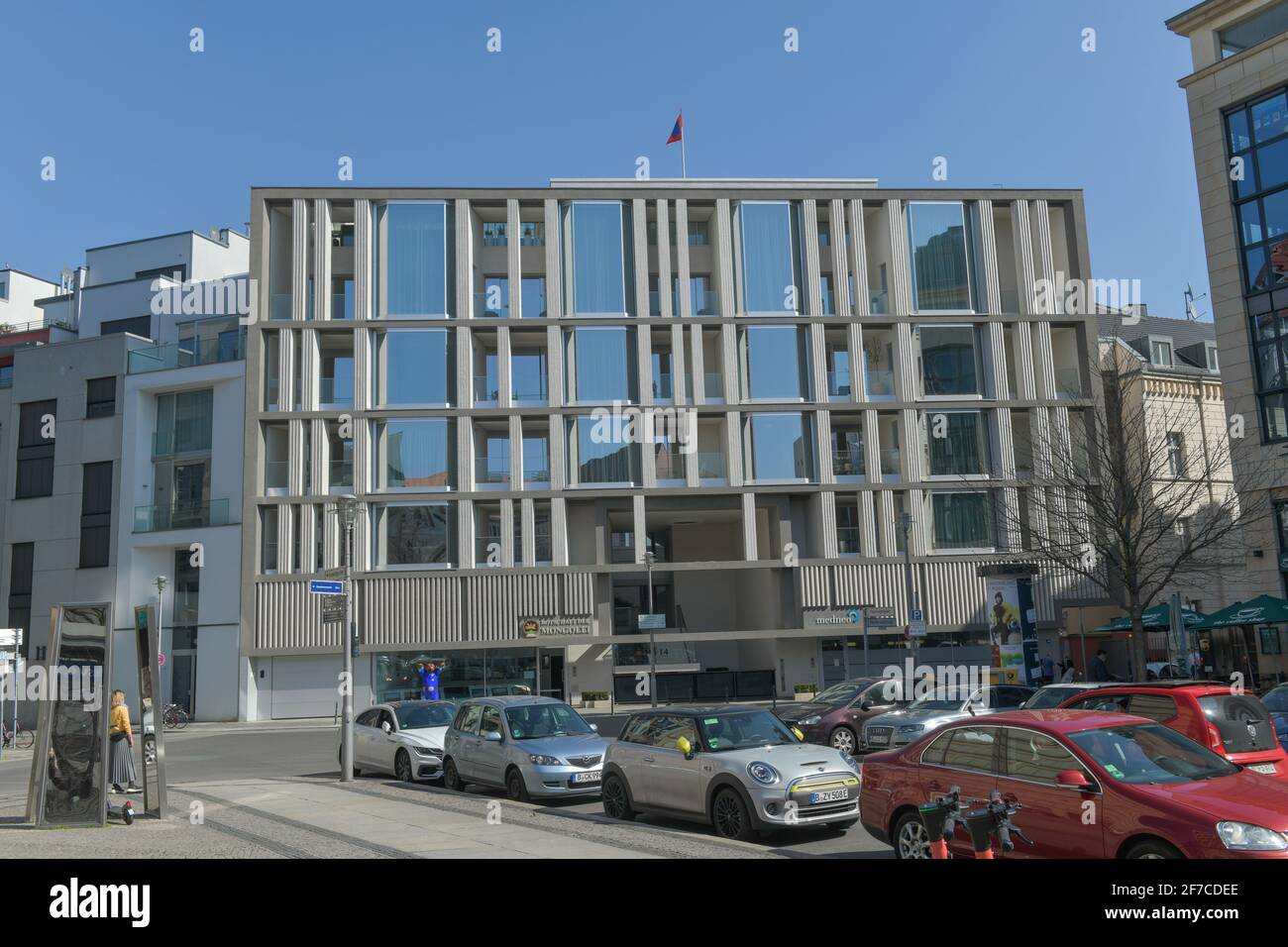 Botschaft der Mongolei, Hausvogteiplatz, Mitte, Berlin, Deutschland Stock Photo