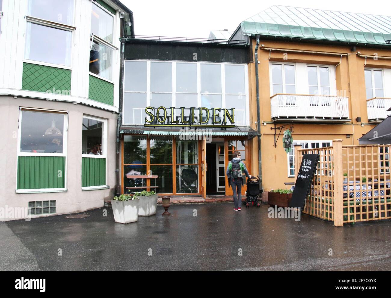 STOCKHOLM, SWEDEN- 19 JUNE 2015: Restaurant Solliden at Skansen. Photo Jeppe Gustafsson Stock Photo