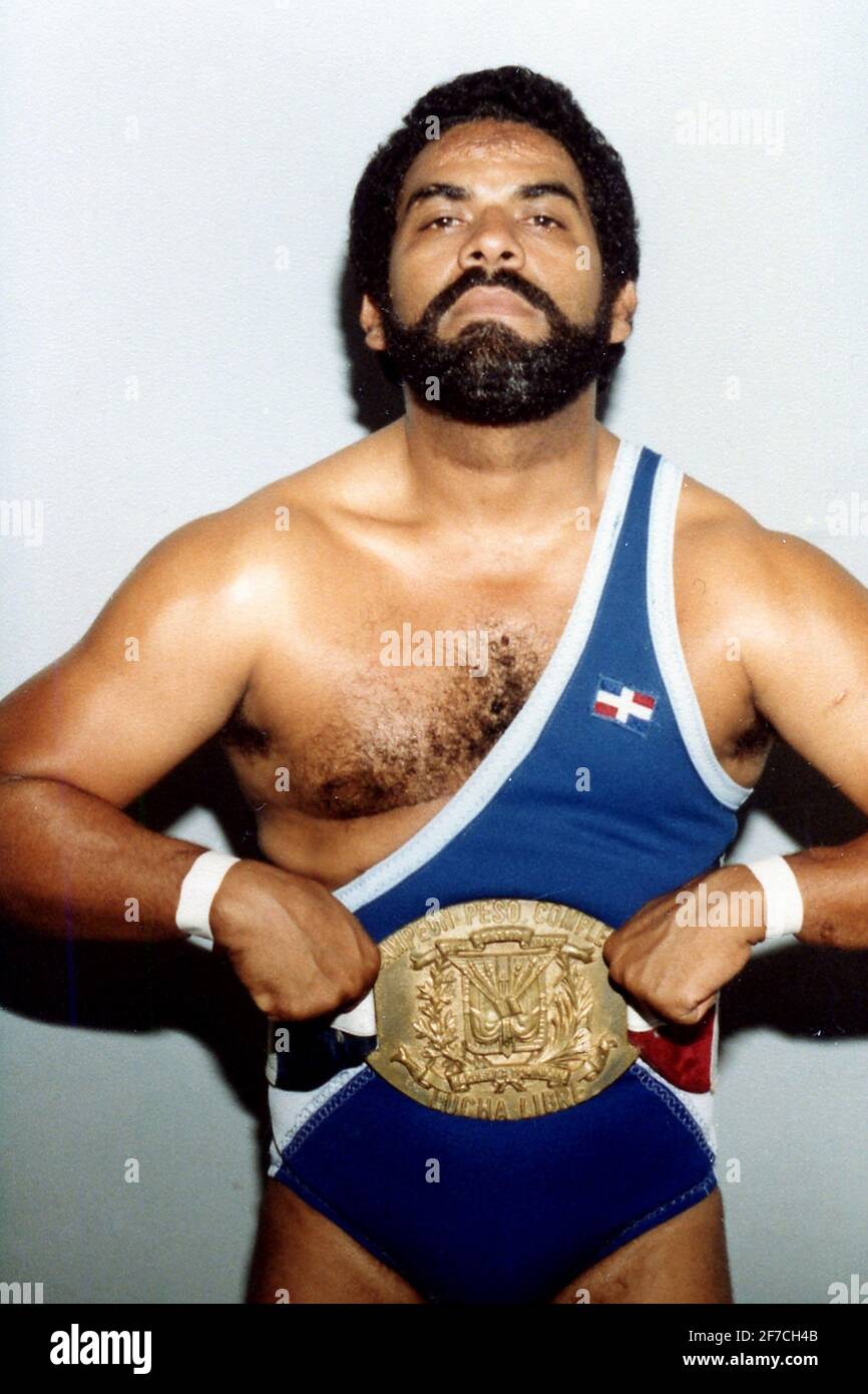 FILE PHOTO** Dominican Wrestler Jack Veneno Has Passed Away. Veneno's claim  to fame was winning against Ric Flair in 1982. Jack Veneno Circa 1980.  Credit: George Napolitano/MediaPunch Stock Photo - Alamy