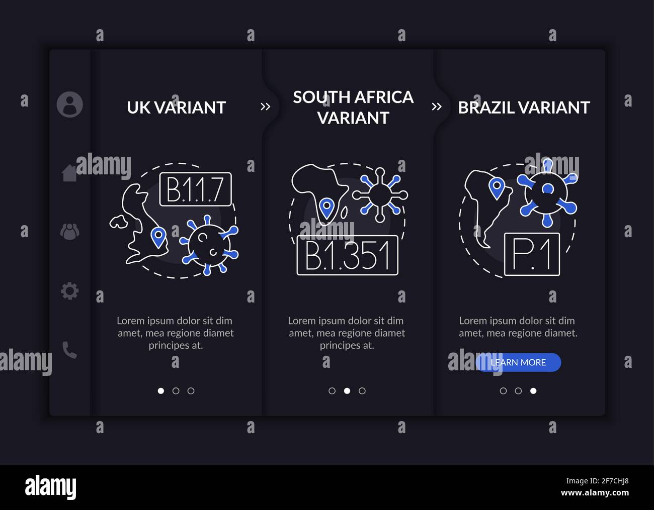 Virus types onboarding vector template Stock Vector Image & Art - Alamy