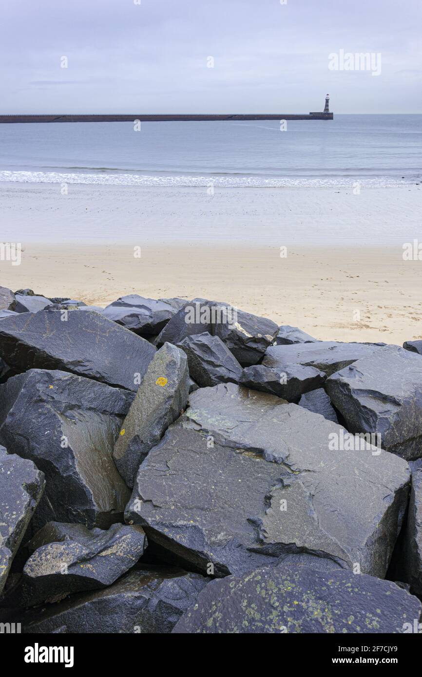 The North Sea at Sunderland, Tyne & Wear UK Stock Photo Alamy
